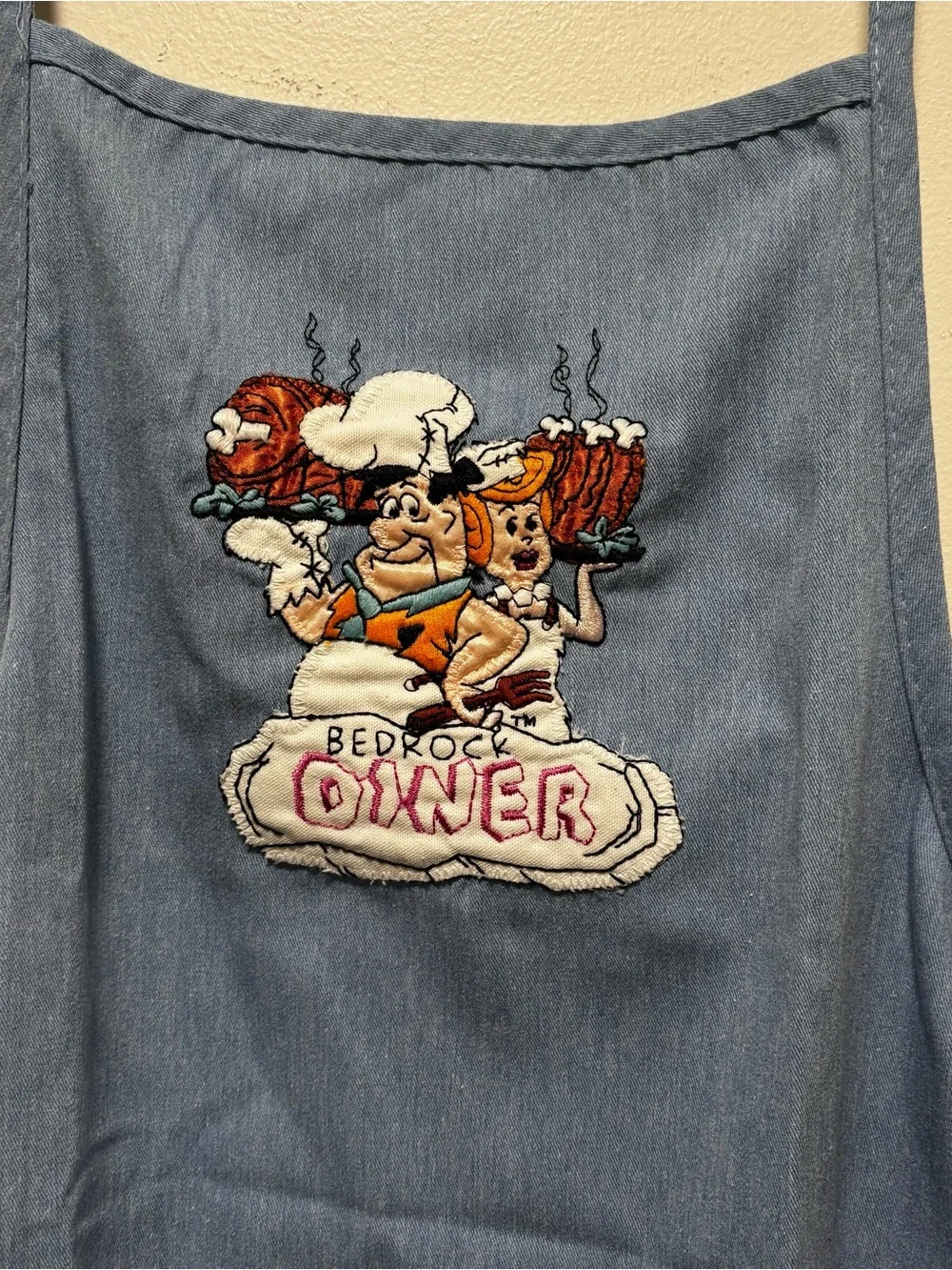Bedrock diner the flinstones apron 1994 vintage cookware